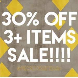 Bundle 3 things or more for a 30% discount!